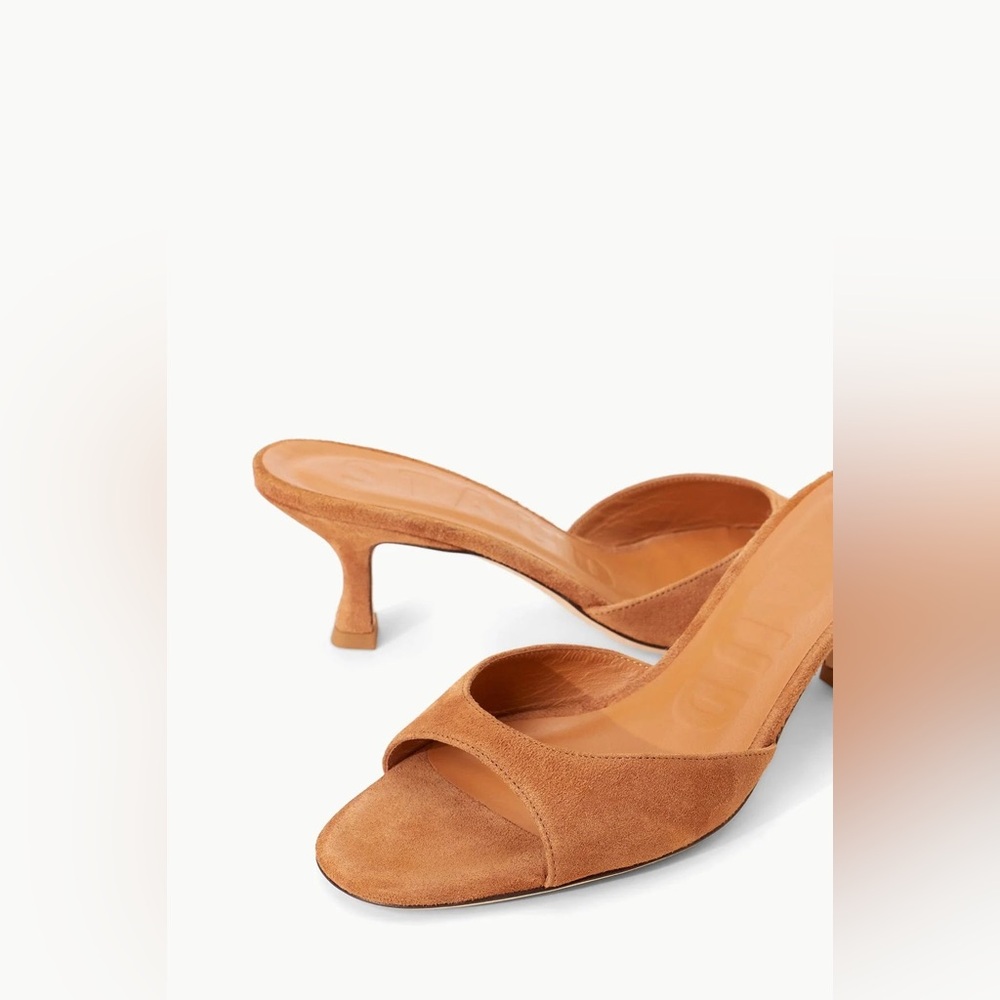 NEW: Staud Brigitte Suede Mule Tan: US 8 / EU 39 (box included)
